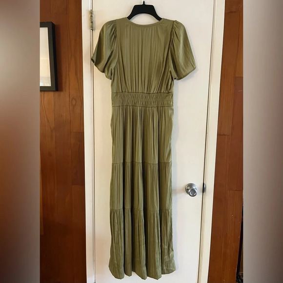 Anthropologie Somerset Satin Maxi Dress - Picture 5 of 9